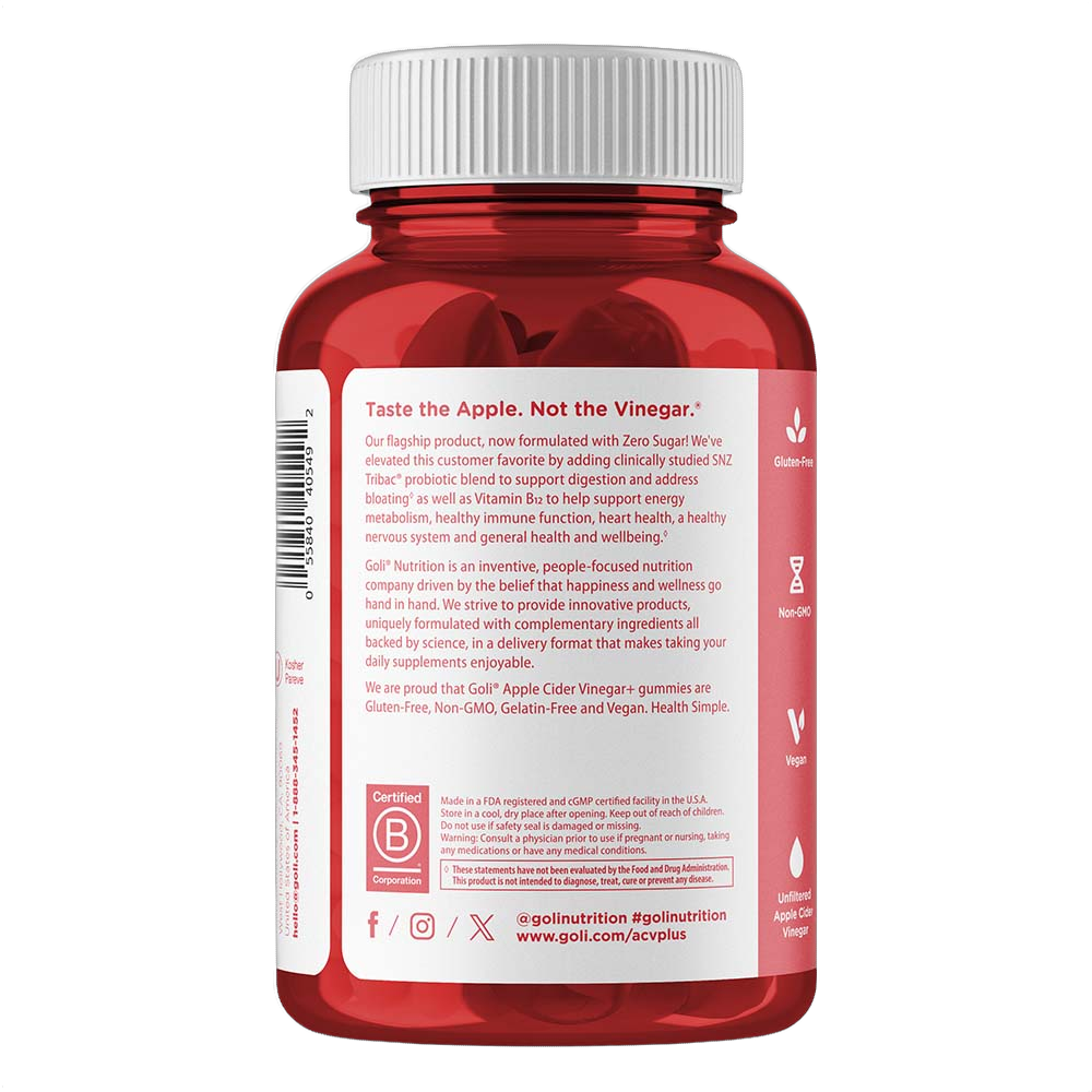 Apple Cider Vinegar, Vinagre de sidra de manzana, sin azúcar