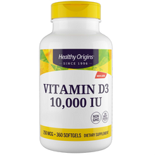 Vitamin D3, 10000IU, Softgels (Olive Oil)