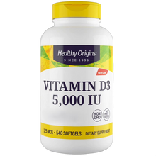 Vitamin D3, 5000iu, Softgels (Olive Oil)