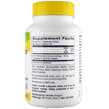 UC II, Colágeno tipo II sin desnaturalizar, 40 mg
