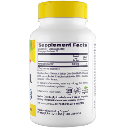 Ubiquinolo vegano, 100 mg