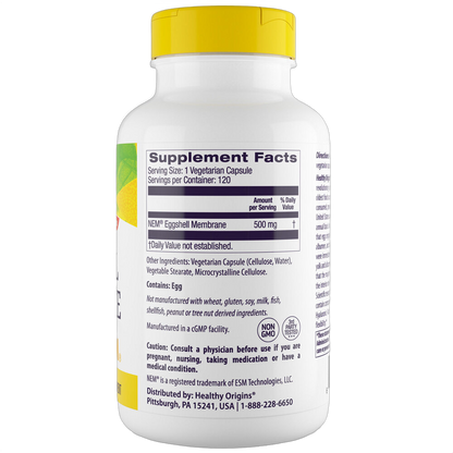 Membrana naturale del guscio d'uovo, 500 mg