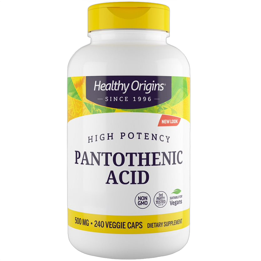 Acide pantothénique (Vitamine B5), 500 mg