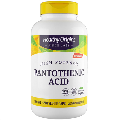 Acide pantothénique (Vitamine B5), 500 mg