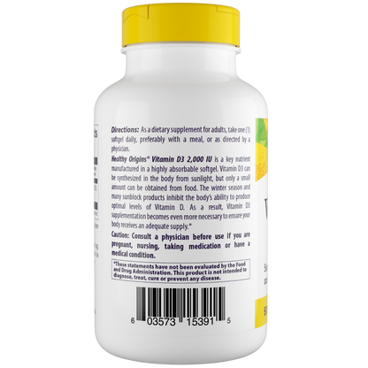 Vitamin D3, 2.000 IE