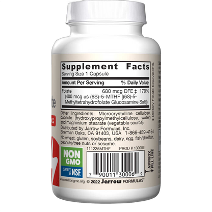 Folato metílico, 400 mcg