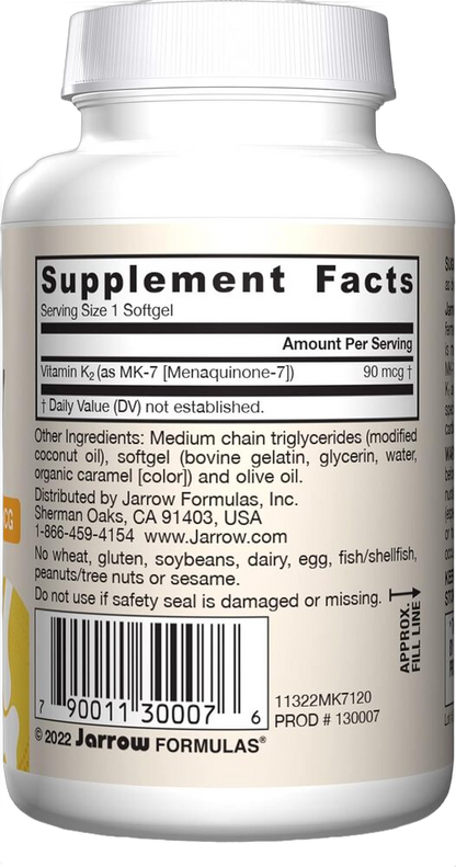 Vitamina K2 come MK-7, 90 mcg
