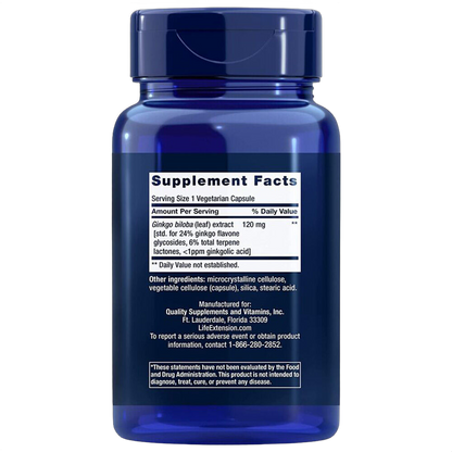 Ginkgo biloba, 120 mg
