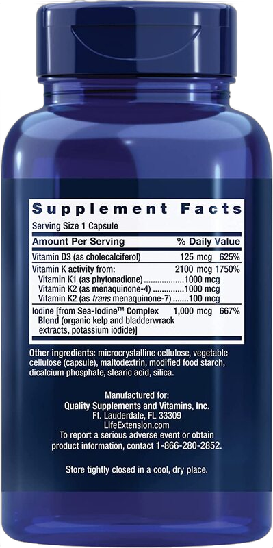 Vitamins D and K with Sea-Iodine