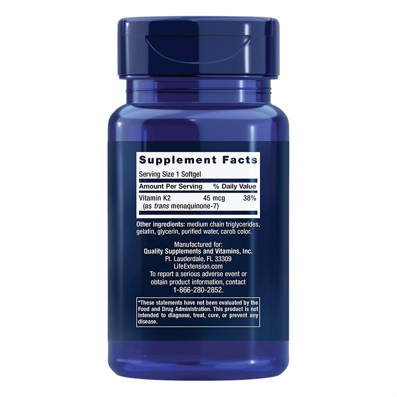 Vitamina K2 a basso dosaggio, 45 mg