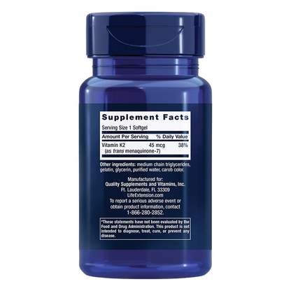 Vitamina K2 a basso dosaggio, 45 mg