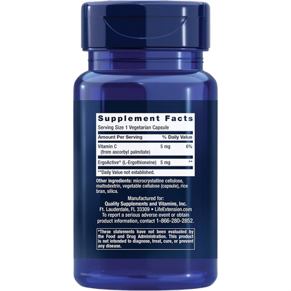 L-ergotioneina essenziale per la giovinezza, 5 mg