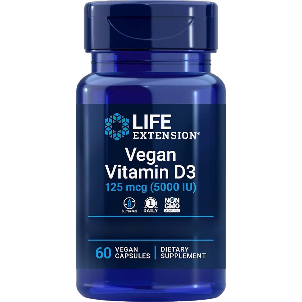 Vitamine D3 végétalienne, 5 000 UI