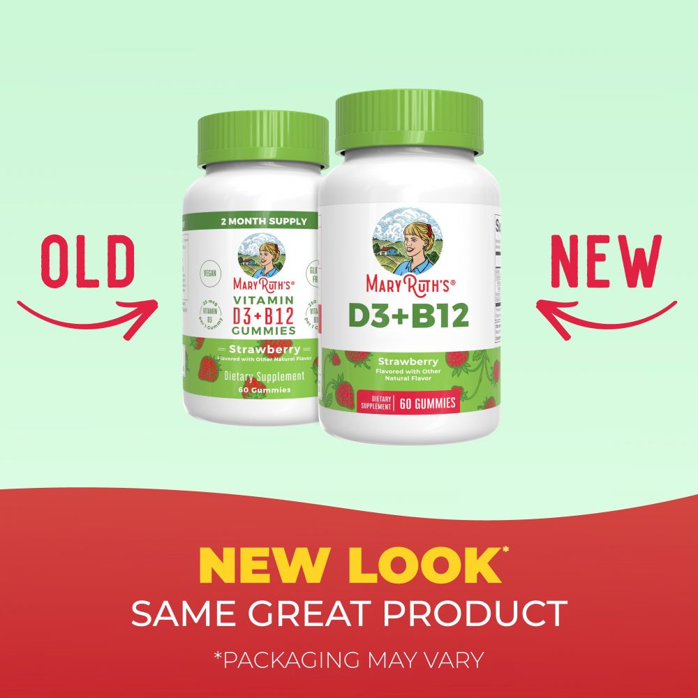Vitamina D3+B12, sabor a fresa
