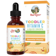 Gotas de vitamina C para niños pequeños, sabor a naranja y vainilla