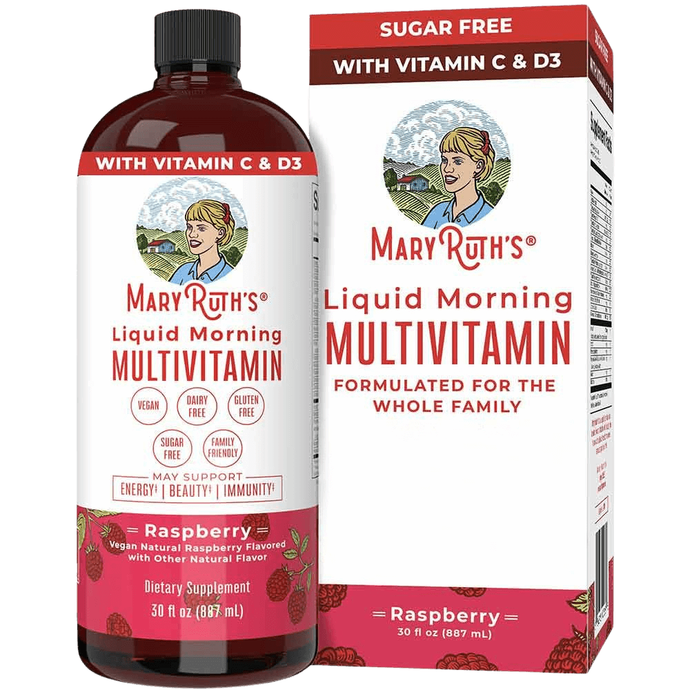 Liquid Morning, Multivitamínico, frambuesa