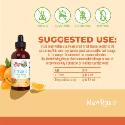 Vitamin C Drops, Orange Vanilla Flavour