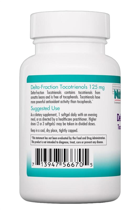Delta-Fraction Tocotrienols, 125 mg