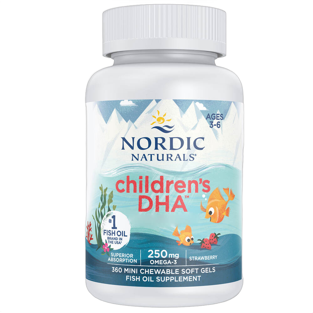 Children's DHA, (Per bambini), 250 mg Omega-3, gusto fragola