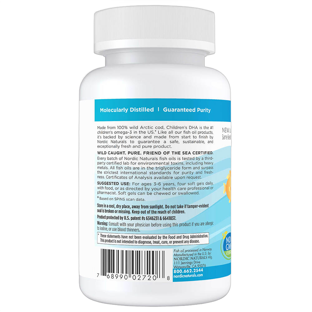 Children's DHA, (Per bambini), 250 mg Omega-3, gusto fragola