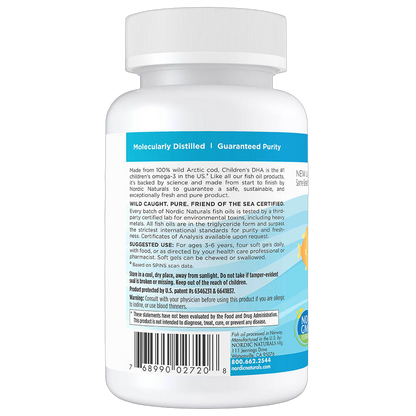 Children's DHA, (Per bambini), 250 mg Omega-3, gusto fragola