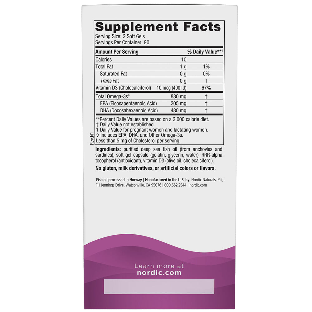 Prenatal DH, Omega-3 con vitamina D3, 830 mg