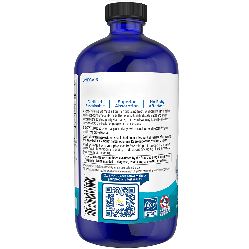 Olio di pesce Omega-3, 1.560 mg, aroma limone