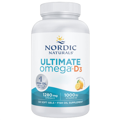 Ultimate Omega-D3, Olio di pesce, 1.280 mg, aroma limone