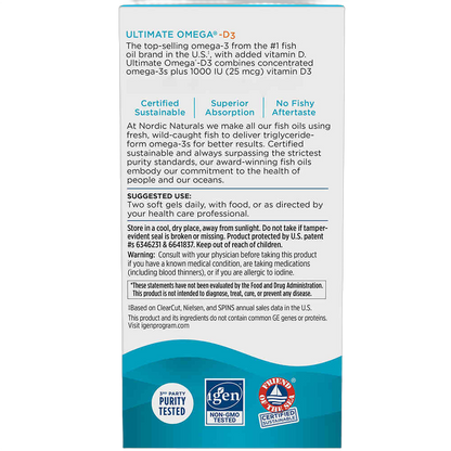 Ultimate Omega-D3, Olio di pesce, 1.280 mg, aroma limone
