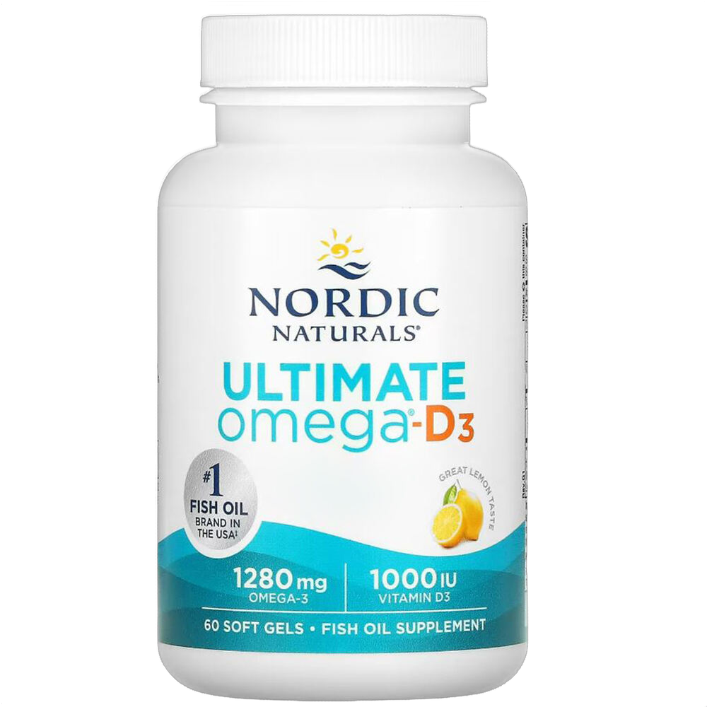 Ultimate Omega-D3, Olio di pesce, 1.280 mg Omega-3 più 1.000 UI D3