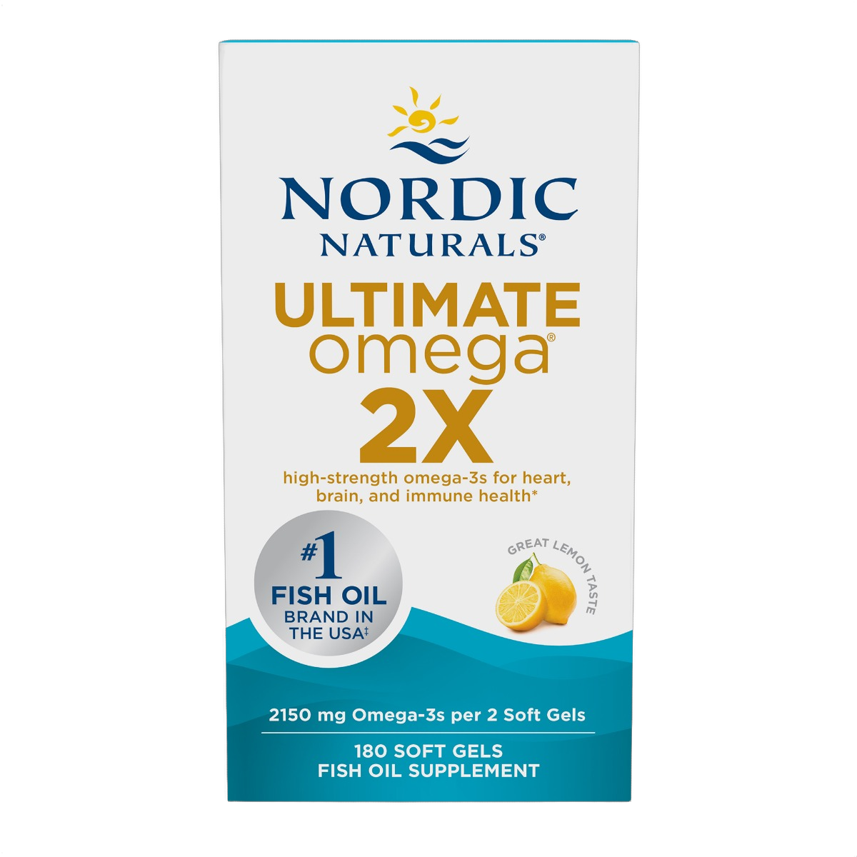 Ultimate Omega 2X,, Olio di pesce Omega-3, 2.150 mg