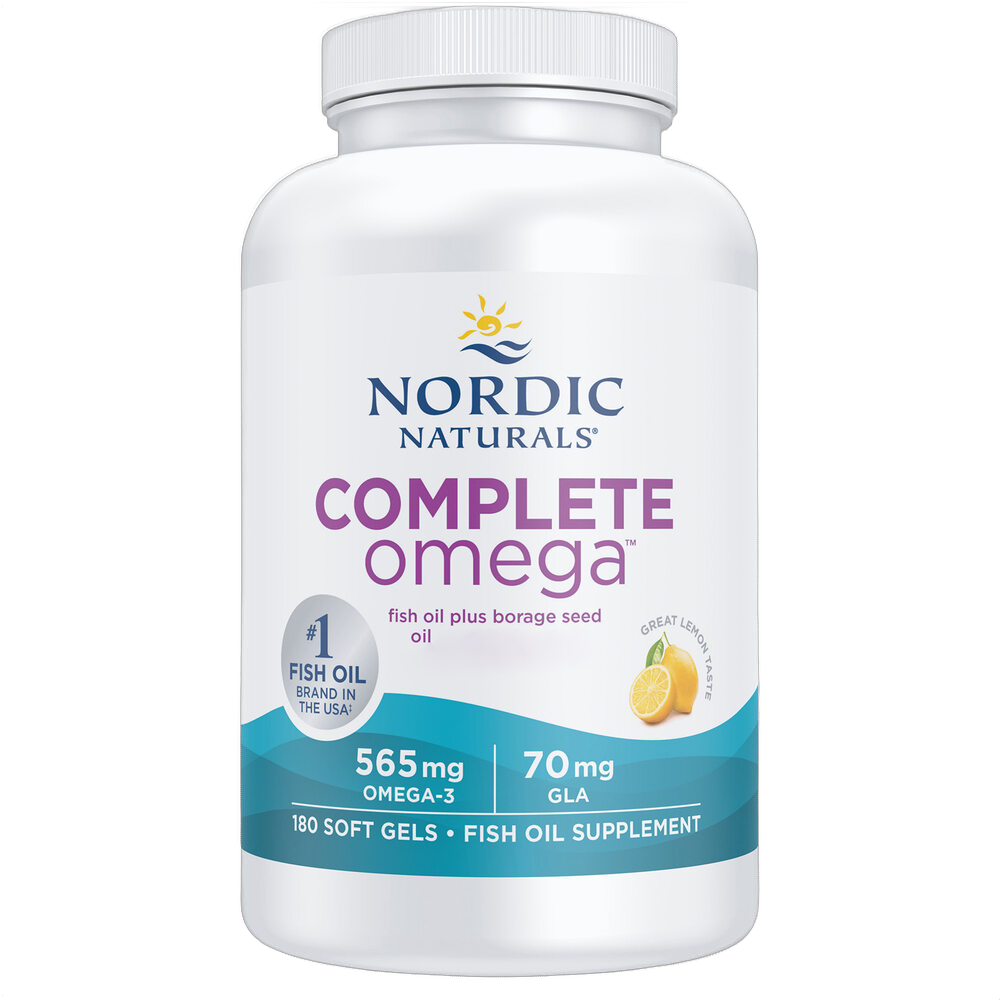 Complete Omega, Aceite de pescado omega-3, sabor a limón