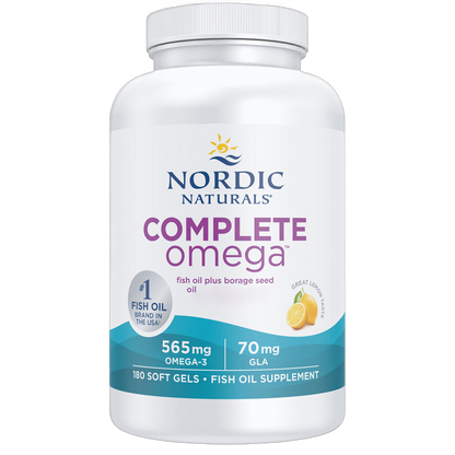Complete Omega, Aceite de pescado omega-3, sabor a limón