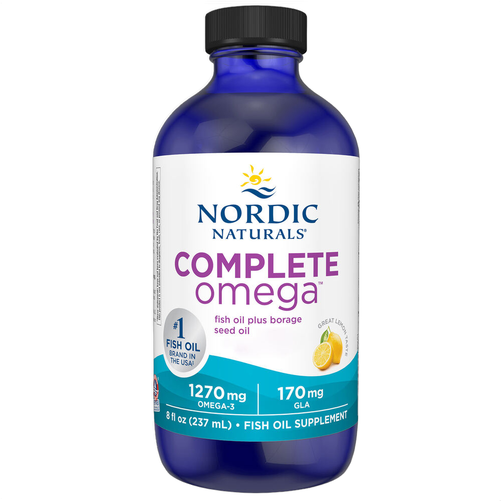 Complete Omega, Aceite de pescado omega-3, sabor a limón