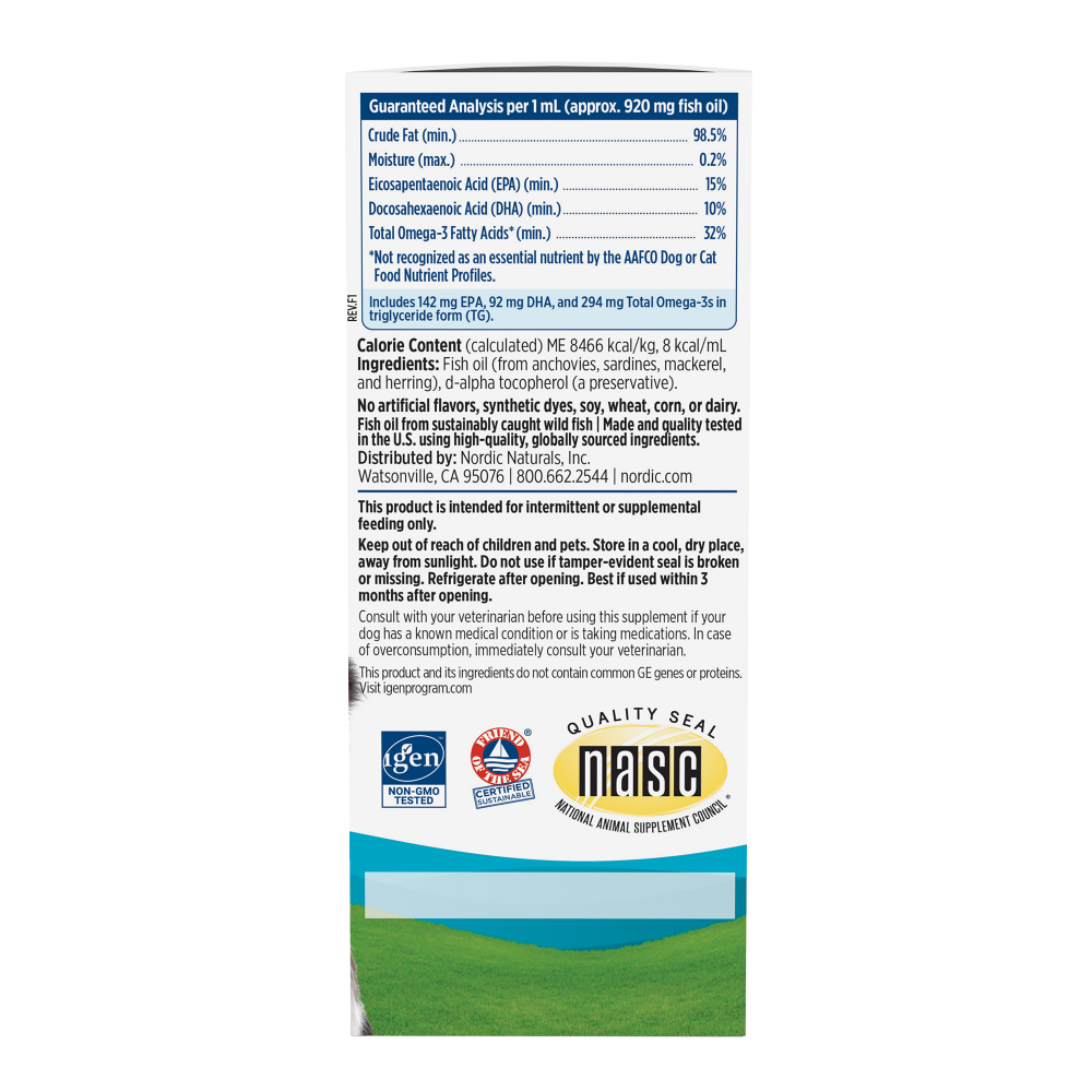 Omega-3 Pet, for small dogs and cats