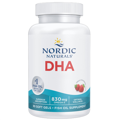 DHA, 830 mg, sabor a fresa