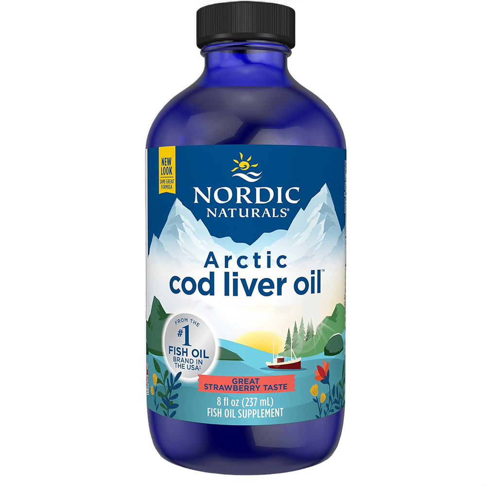 Arctic Cod Liver Oil, (huile de foie de morue), 1 060 mg d'oméga-3, fraise