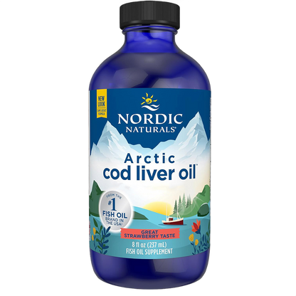 Arctic Cod Liver Oil, (huile de foie de morue), 1 060 mg d'oméga-3, fraise