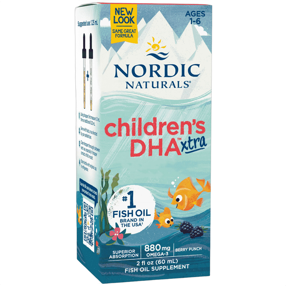 Children's DHA Xtra, (Per bambini), 880 mg, gusto punch ai frutti di bosco