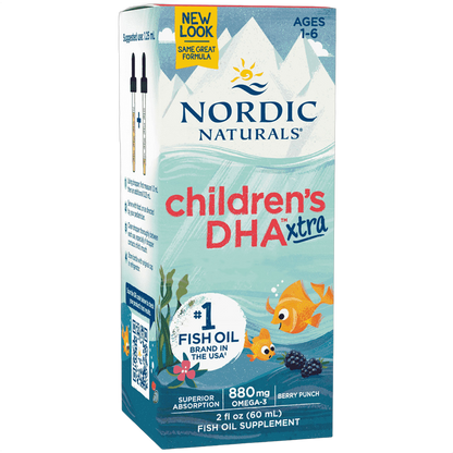 Children's DHA Xtra, (Per bambini), 880 mg, gusto punch ai frutti di bosco