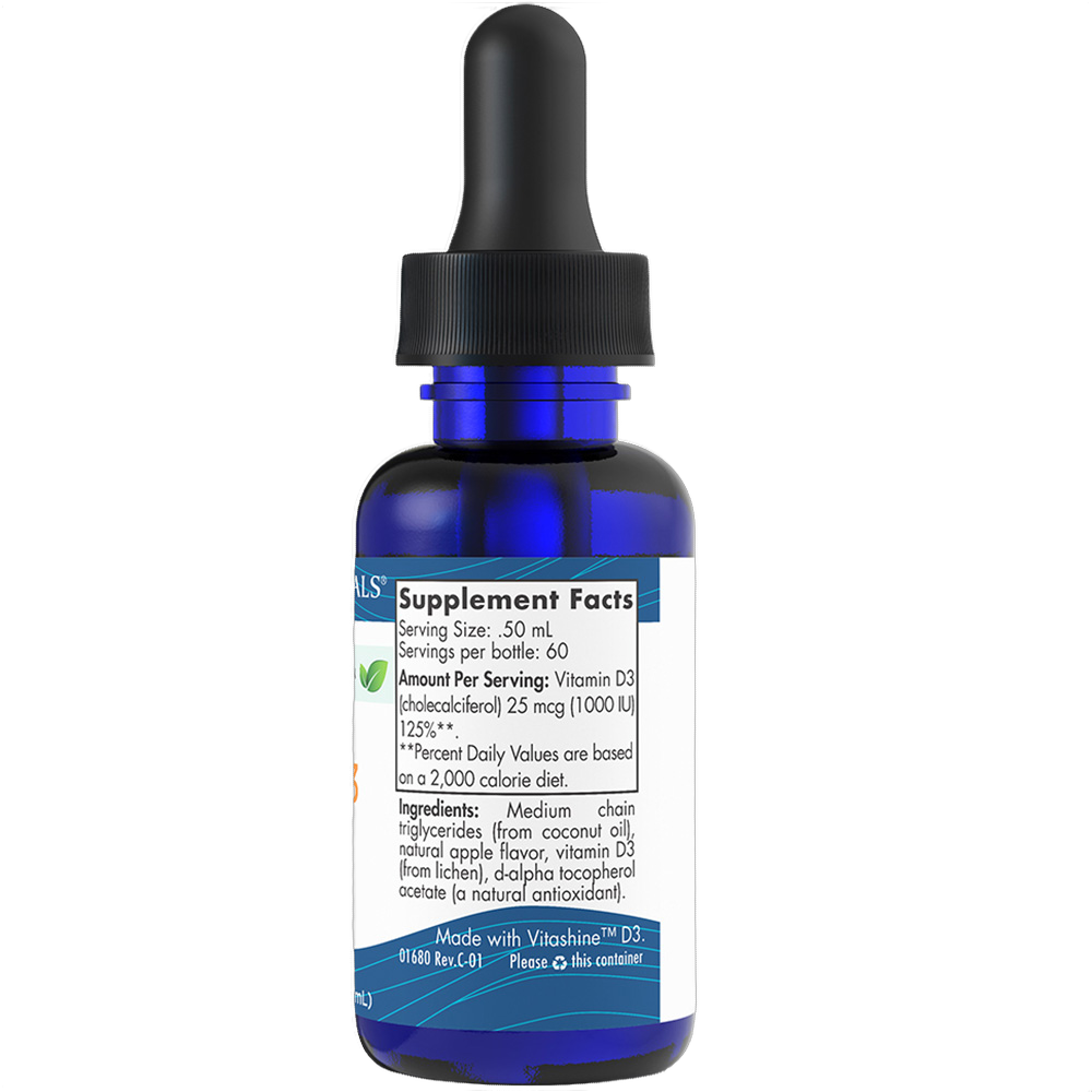 Plant-based Liquid Vitamin D3, 1000IU