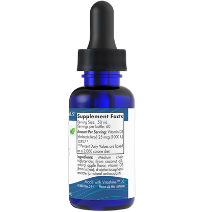 Plant-based Liquid Vitamin D3, 1000IU