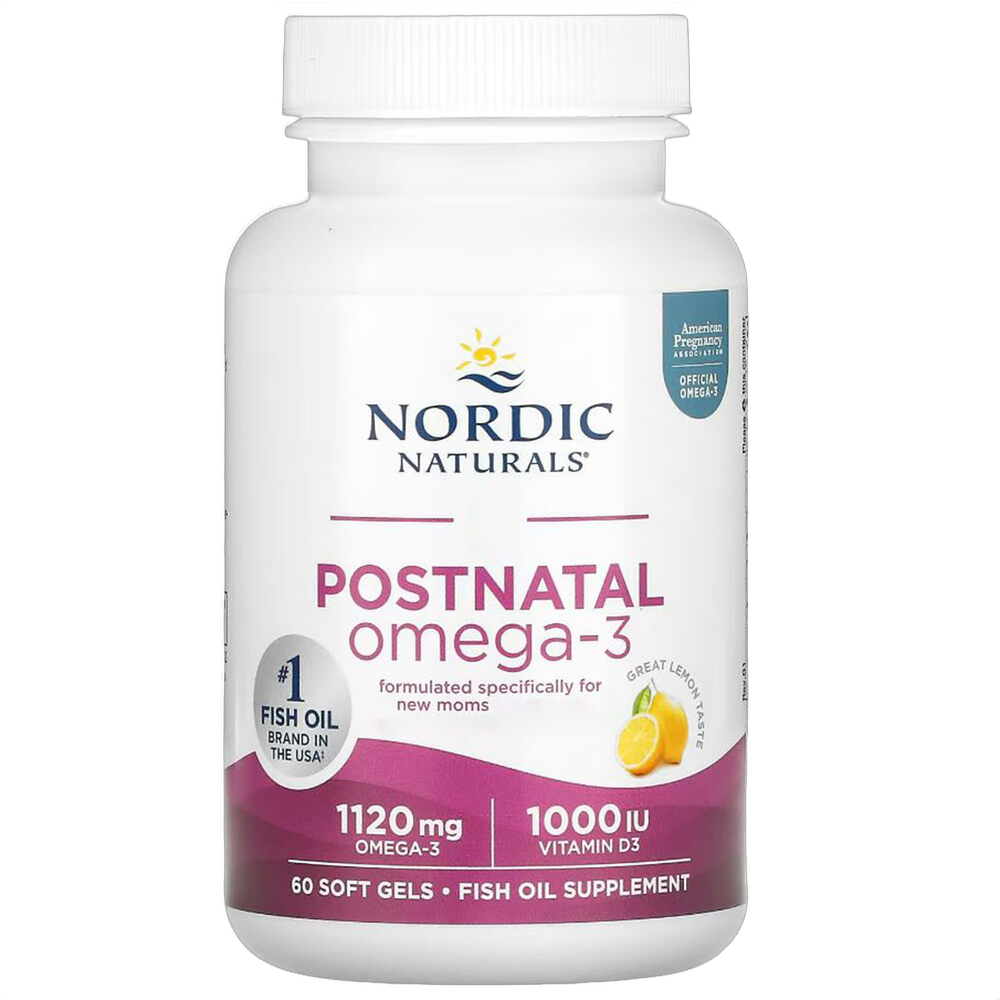 Omega-3 nach der Geburt, 560 mg, Zitrone