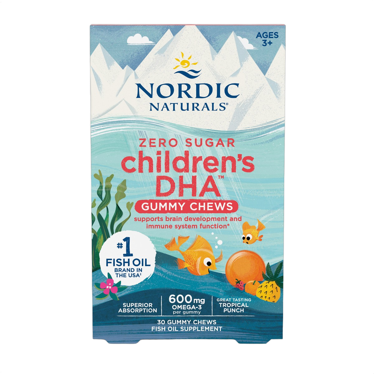 Zero Sugar Children's DHA Gummies, 600 mg