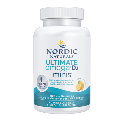 Ultimate Omega-D3, Olio di pesce, 1.120 mg di omega-3 più D3, limone