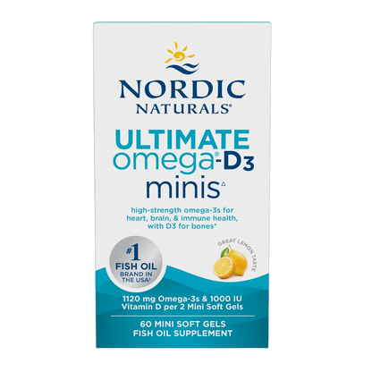 Ultimate Omega-D3, Olio di pesce, 1.120 mg di omega-3 più D3, limone