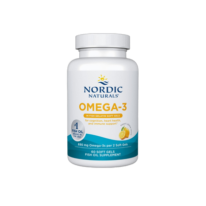 Olio di pesce Omega-3, 690 mg Omega-3, limone