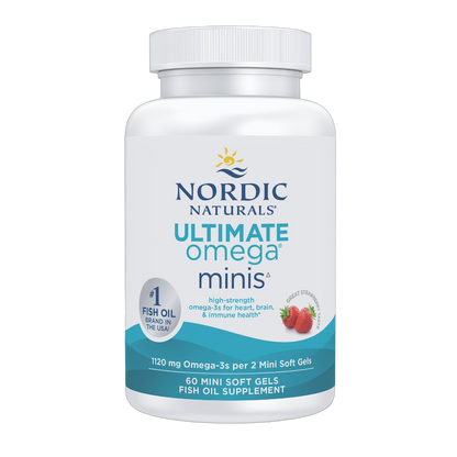 Ultimate Omega 2X,, Olio di pesce Omega-3, 1.120 mg di Omega-3, fragola