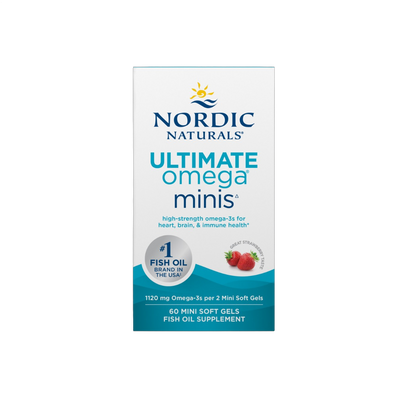 Ultimate Omega 2X,, Olio di pesce Omega-3, 1.120 mg di Omega-3, fragola