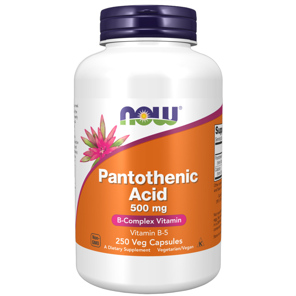 Ácido pantoténico, (Vitamina B5), 500mg